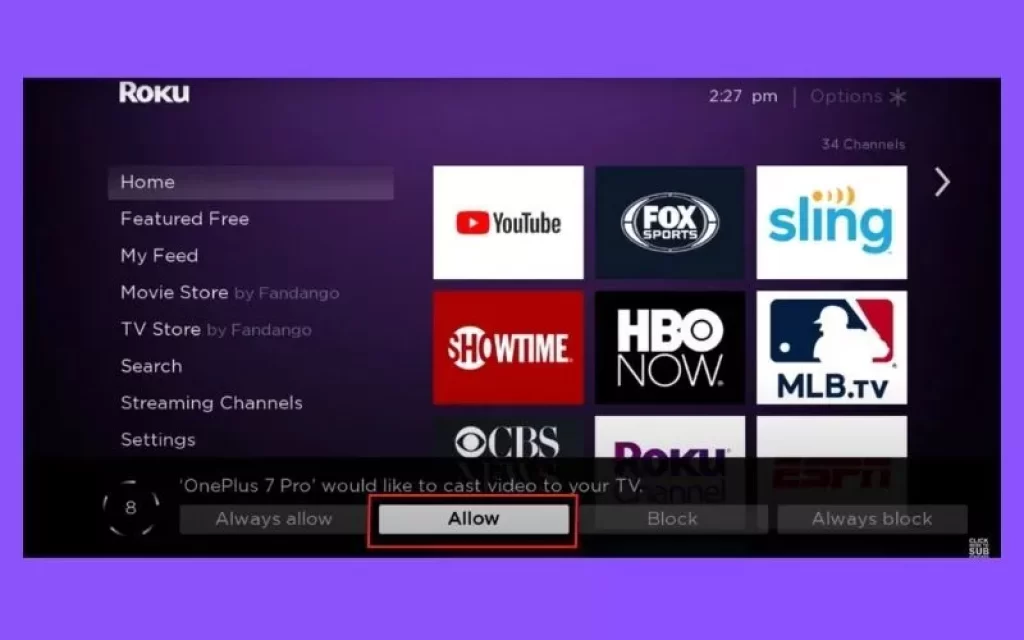 Accepting Cast Requests on Roku