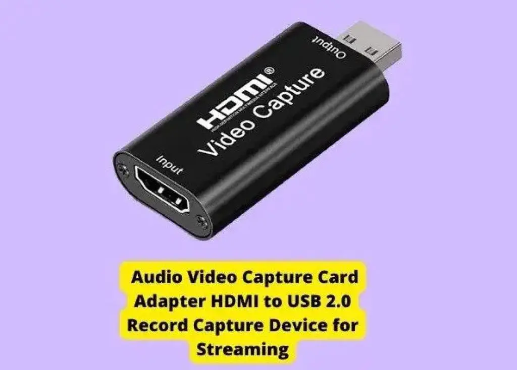 Audio Video Capture Card Adapter HDMI to USB 2.0