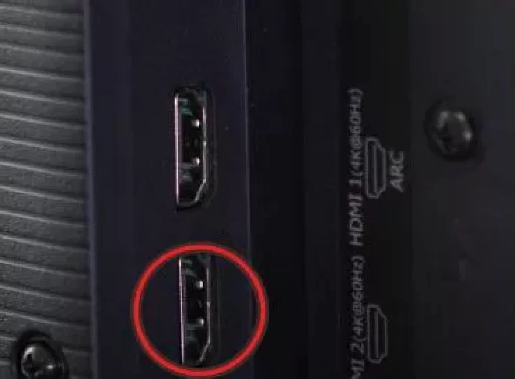 HDMI input option on roku tv