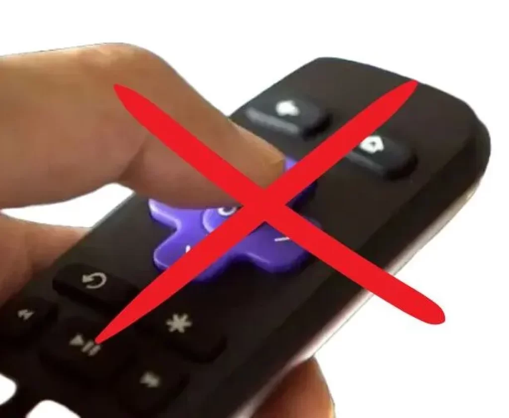 Do not press any button on the Remote