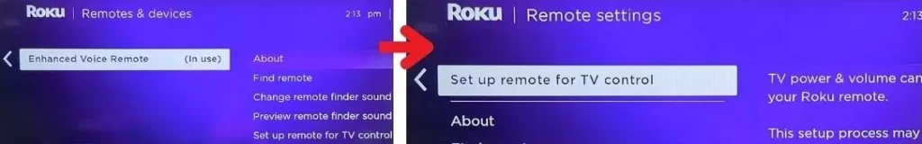 Roku Remote's Volume Setting Process 2