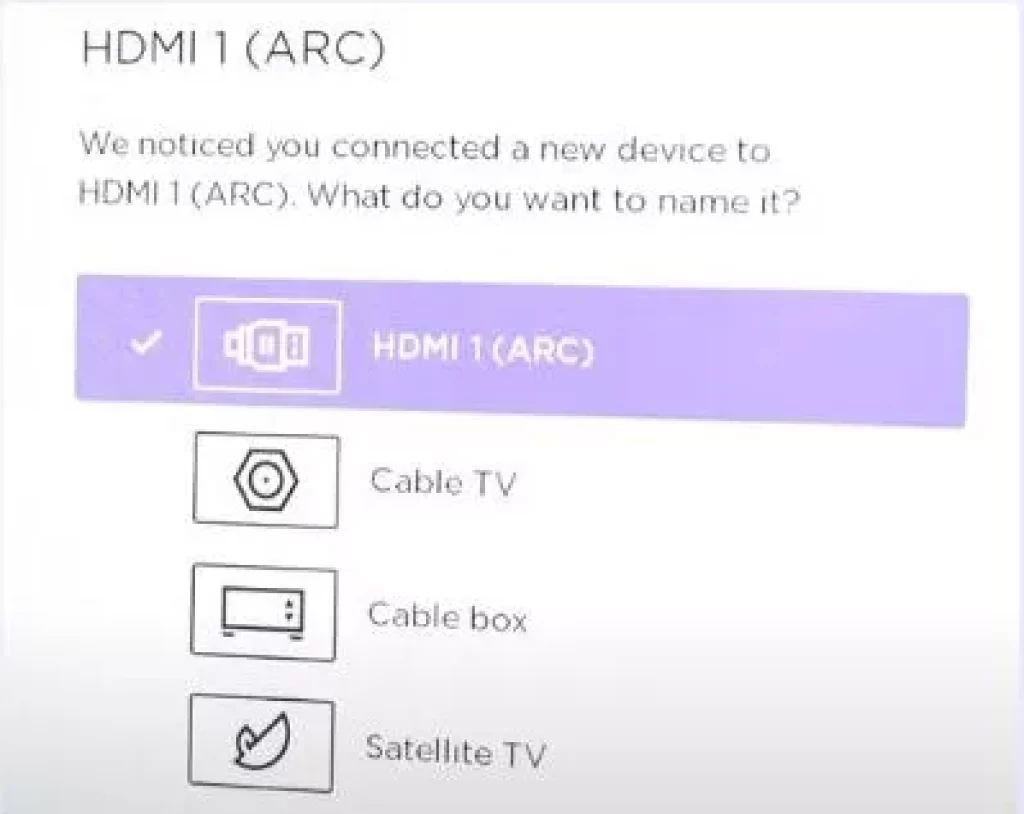 notification will appear on your Roku TV