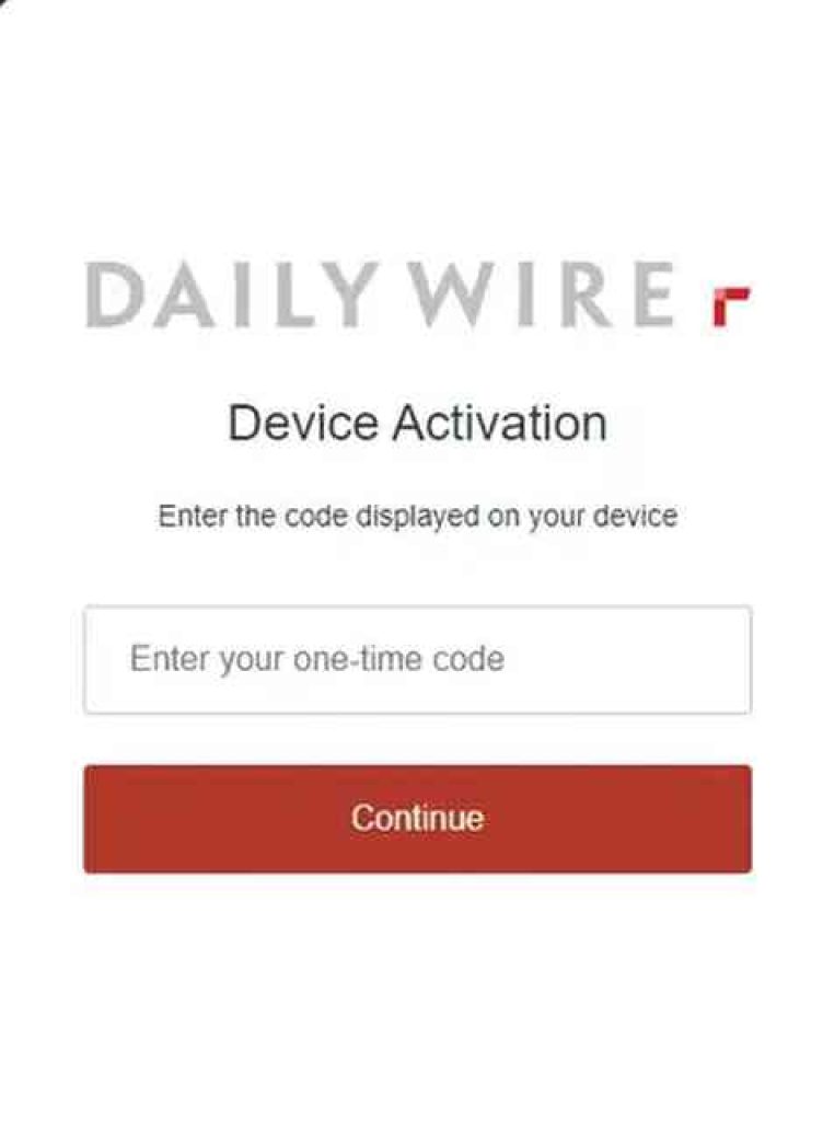 daily wire activation page 