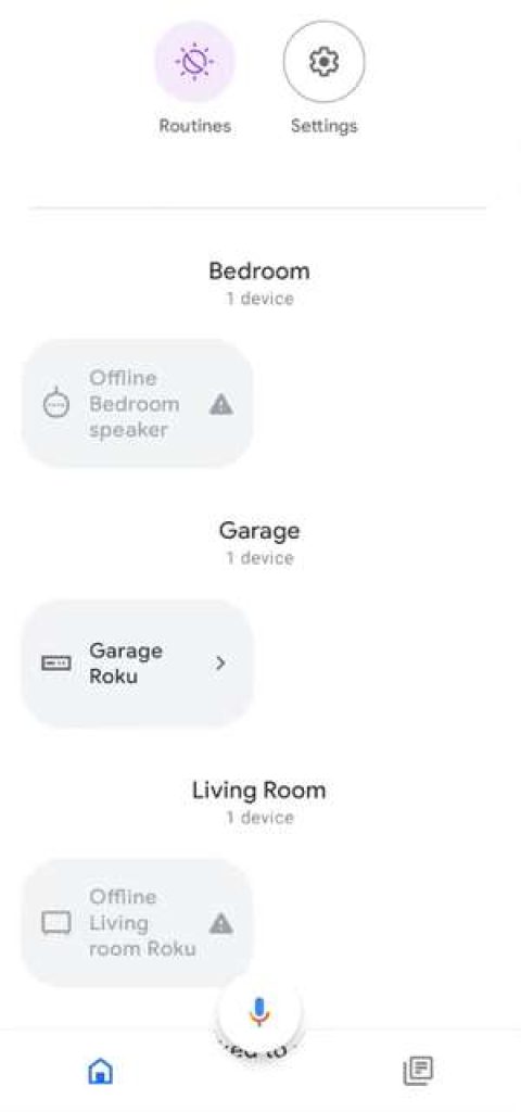 push to talk option on google home app 