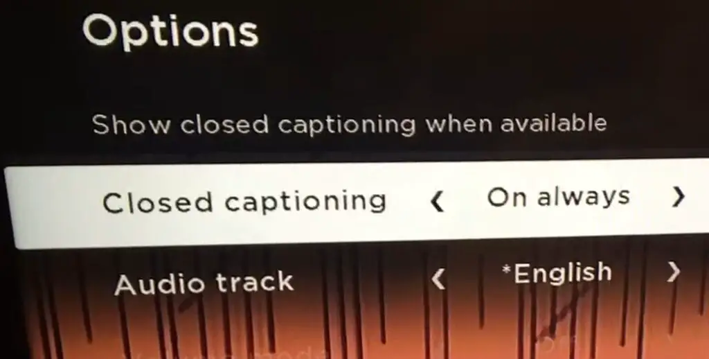 Disney Plus subtitles are being turned on on Roku