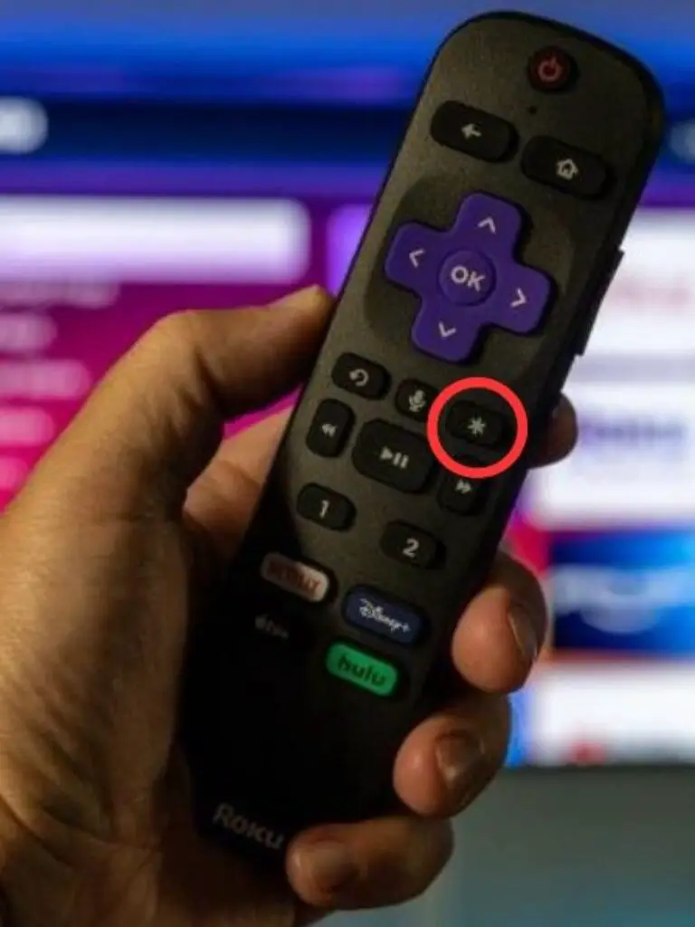 Asterisk button showing up in Roku remote