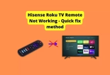 Hisense Roku TV Remote Not Working – Quick fix method